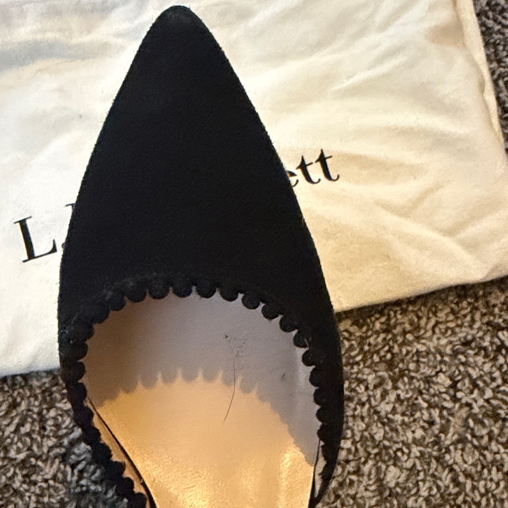 LK Bennett Black Scalloped Heels - Picture 5 of 6